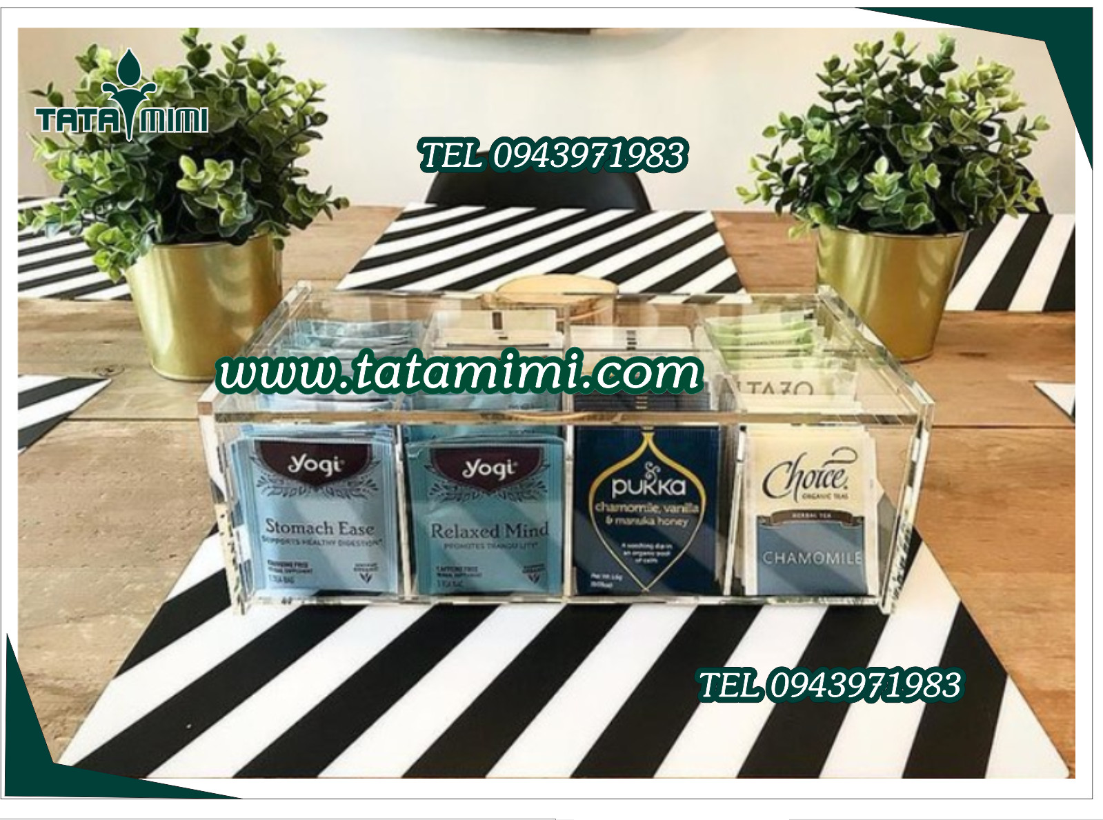 Hộp đựng sản phẩm chia ngăn làm từ mica 3mm 