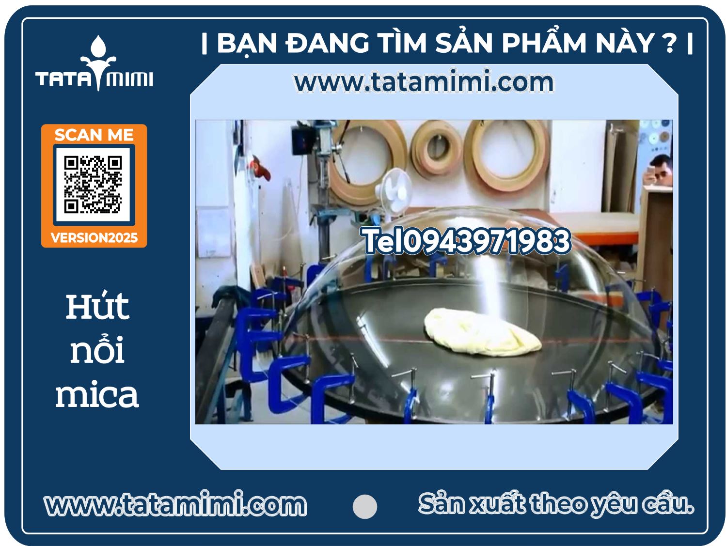 Hút nổi mica – Gia công mica uốn nổi theo yêu cầu.