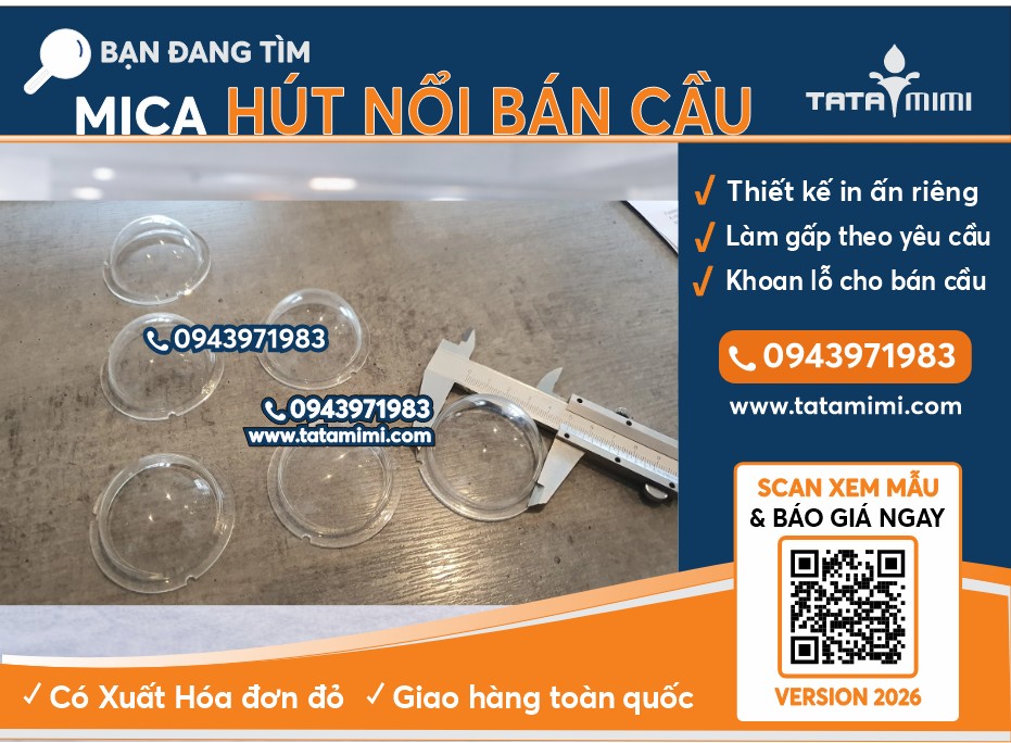 Nắp Chụp Mica Bán Cầu Trong Suốt Gia Công Hút Nổi Theo Yêu Cầu