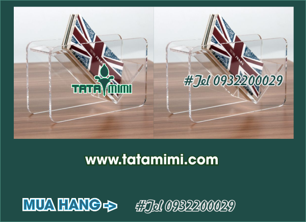 Kệ card từ các màu mica có độ dày 2mm