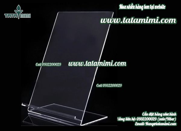 Biển tên siêu thị uốn chữ L mica 2mm