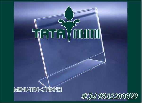 Biển tên siêu thị uốn chữ L mica 2mm