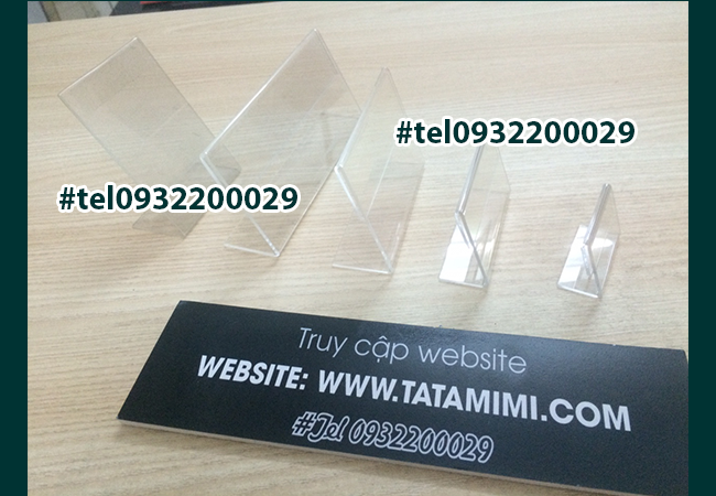 Biển tên siêu thị uốn chữ L mica 2mm