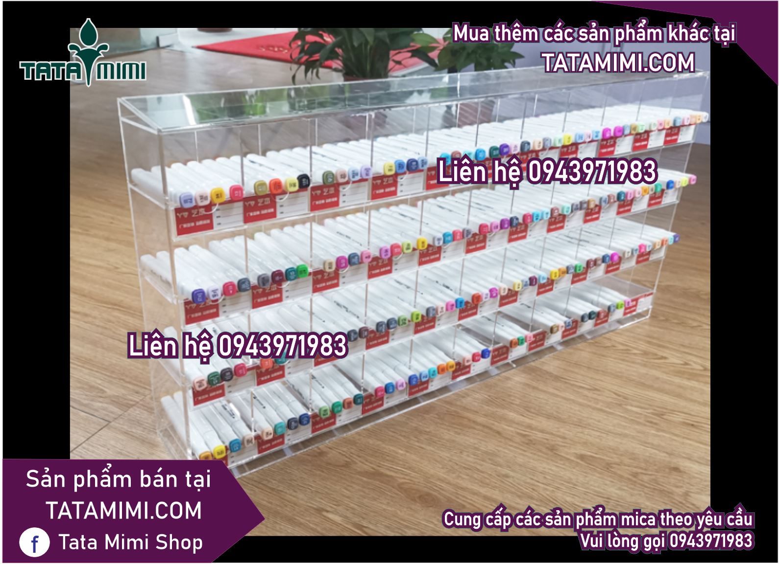 Kệ trưng bày làm theo kích thước sản phẩm