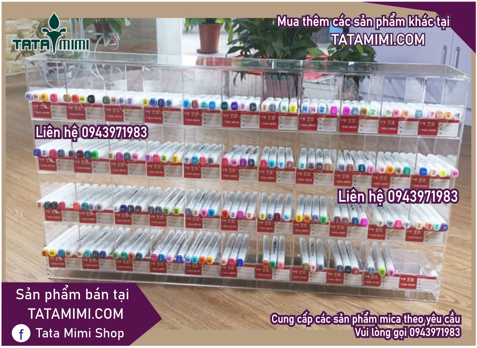 Kệ trưng bày làm theo kích thước sản phẩm