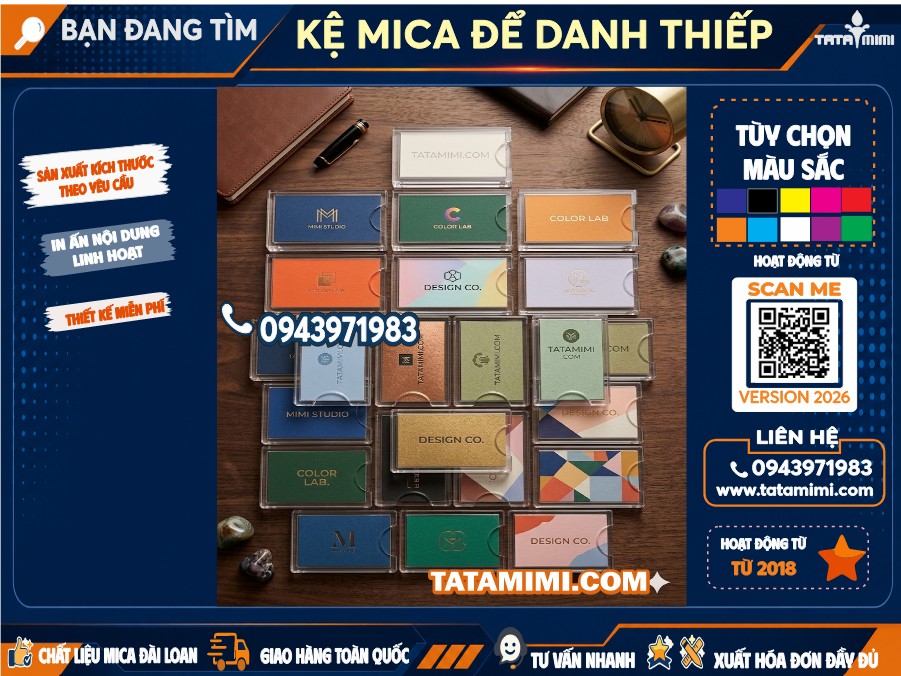Kệ Mica Cài Bảng Giá, Tên Nhân Viên 6.5 x 9.6 cm – Mica Trong Cao Cấp Cho Siêu Thị & Văn Phòng
