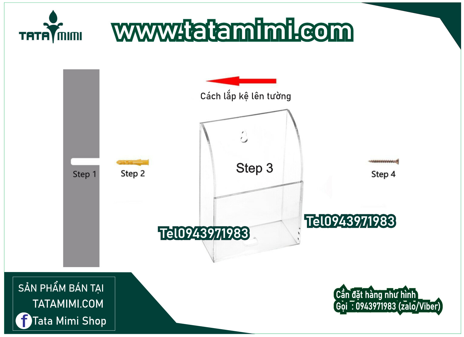Giá đựng các loại điều khiển từ mica trong hoặc màu