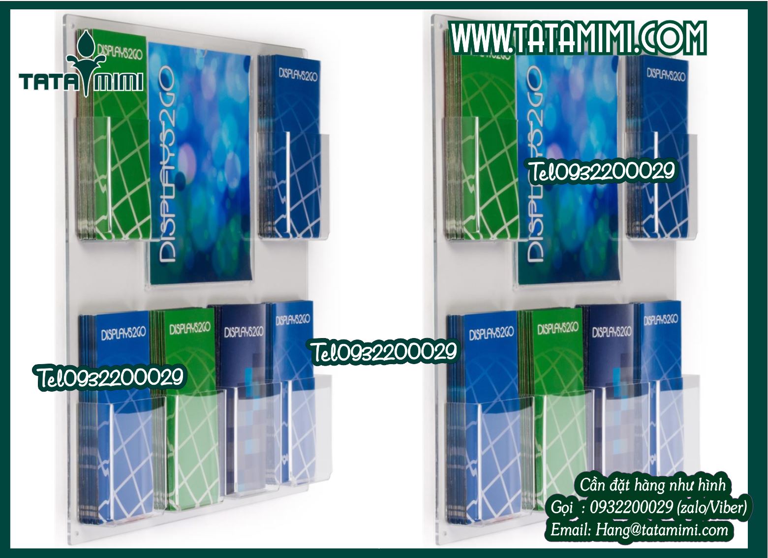 Mẫu các loại kệ mica treo tường đẹp 