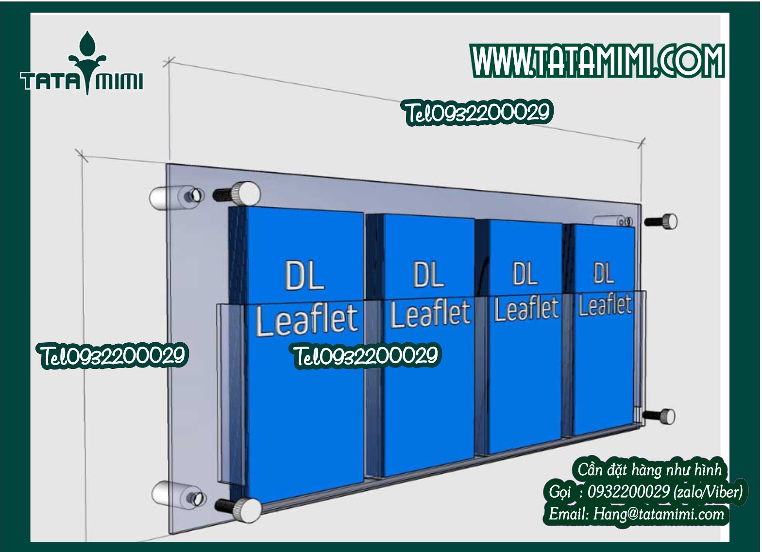 Mẫu các loại kệ mica treo tường đẹp 