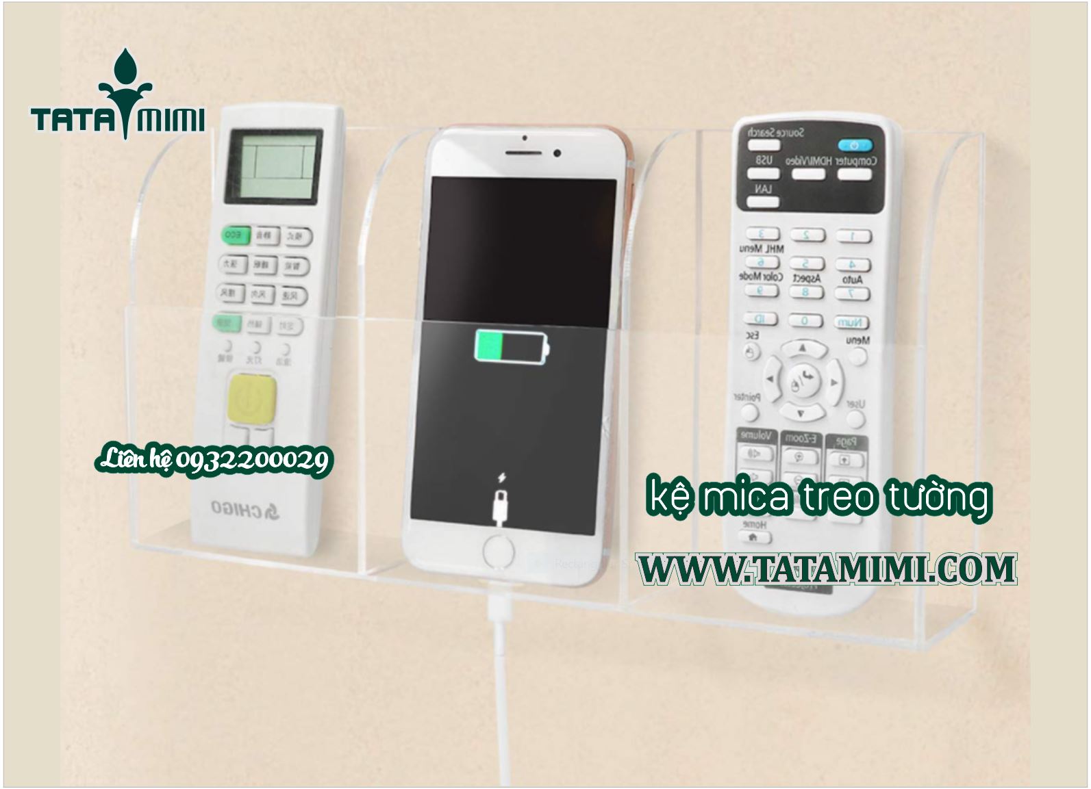Các mẫu kệ treo tường mica 