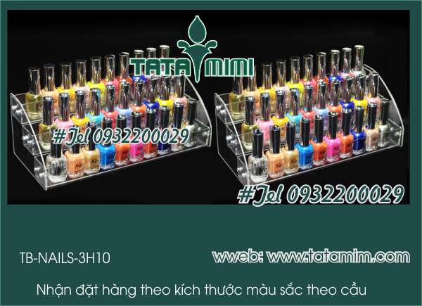 Kệ nail - kệ sơn nước để bàn và treo tường 