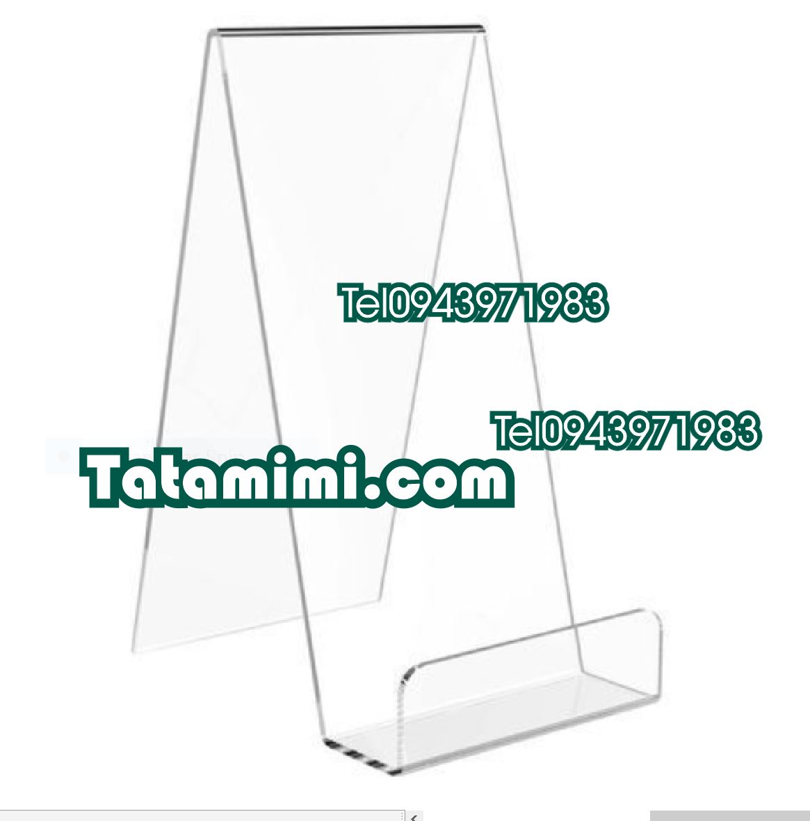 Các kích thước kệ sách mica 
