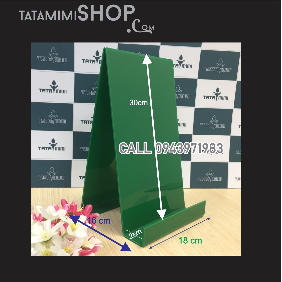 Kệ mica để bàn để tạp chí, để bằng khen, để sách