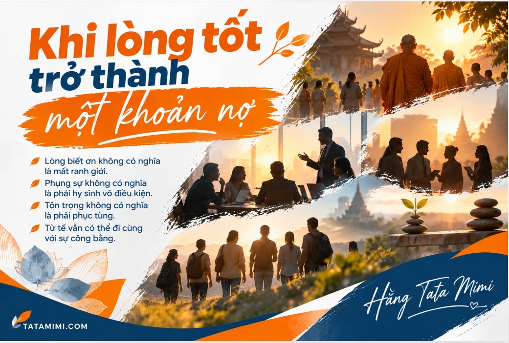 Khi lòng tốt trở thành một khoản nợ: Ranh giới giữa phụng sự và trách nhiệm