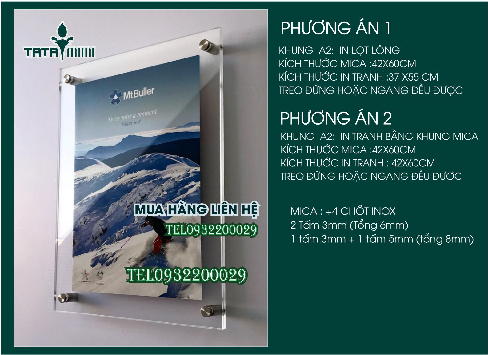Khung Mica, Khung Poster treo trường chất lượng