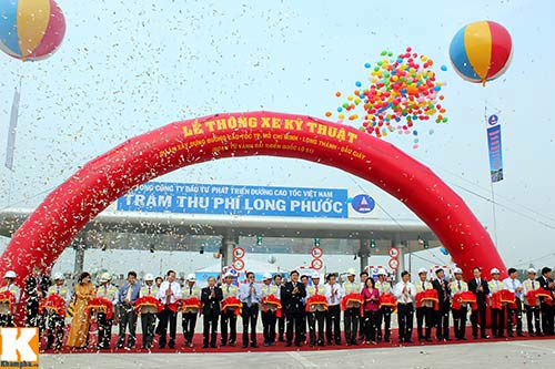 lễ Thông xe trạm thu phí Long Phước