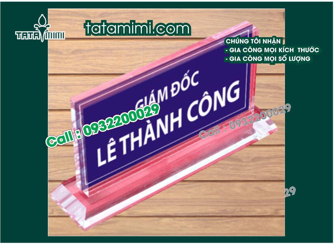 Các loại biển mica – nhận làm biển chức danh giá rẻ