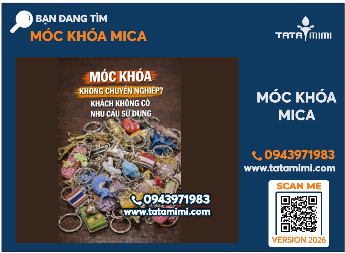 Móc khóa mica in UV 2 mặt cắt theo mọi hình dạng 