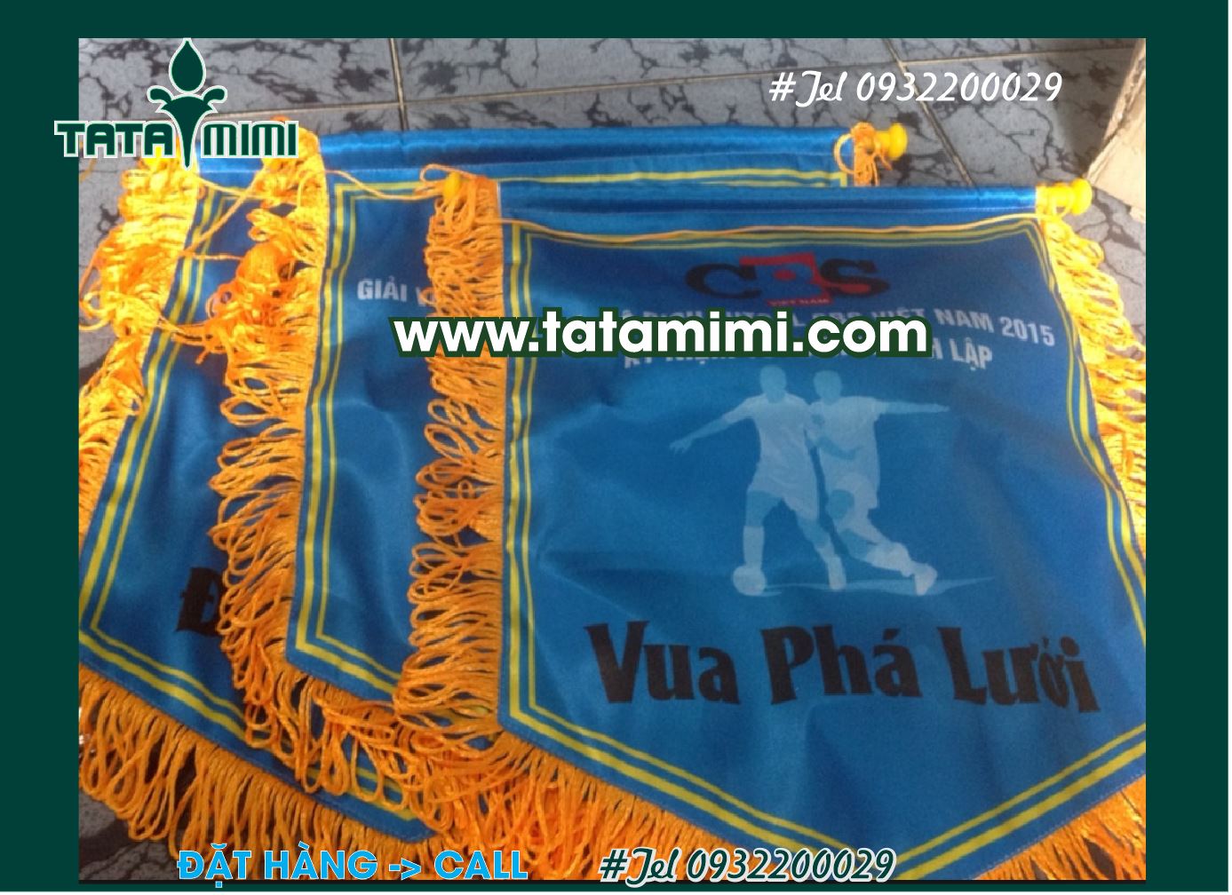 Cờ vải - cờ trao thưởng in lấy liền