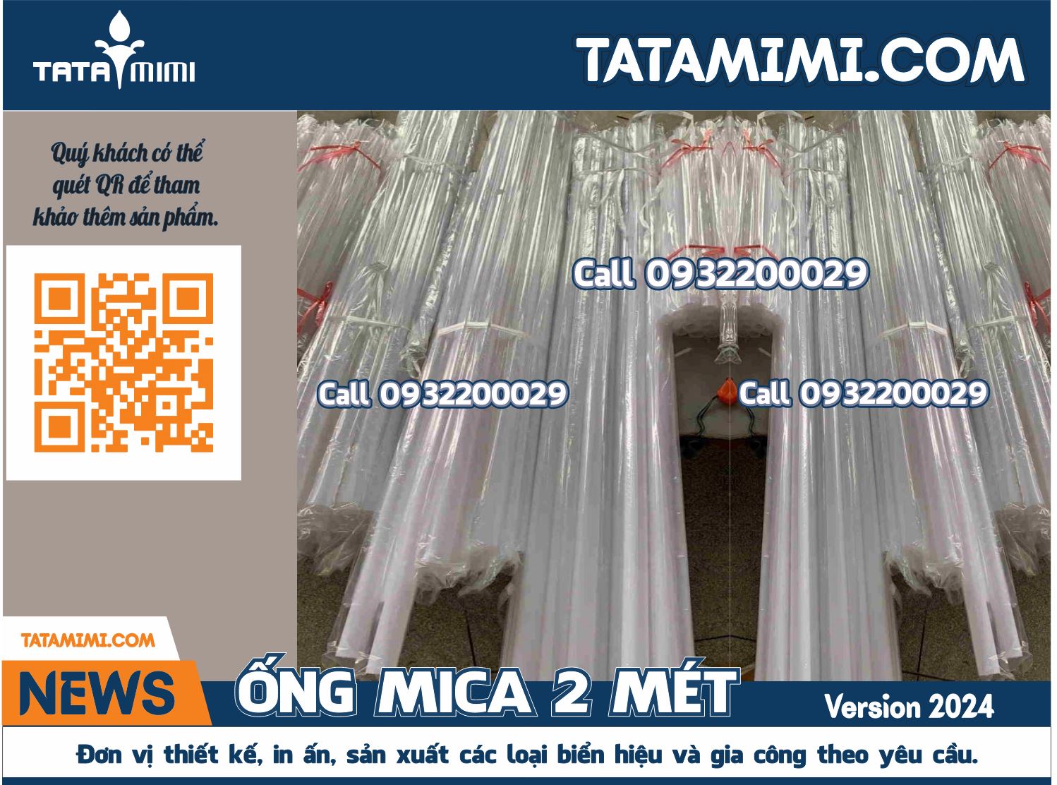 Mica ống 70mm trắng trong dài 2 mét – Giải pháp hoàn hảo cho mọi công trình