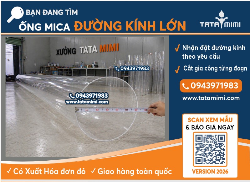 Ống Mica 3mm Đường Kính 800mm(80cm)
