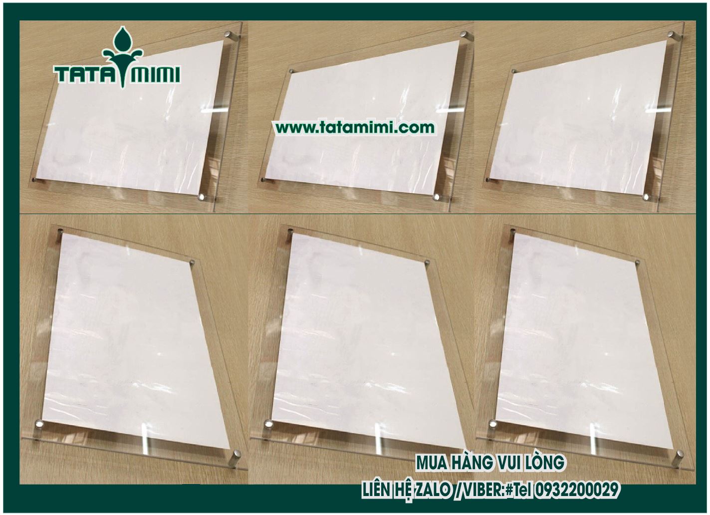 Poster mica treo tường cho ngân hàng