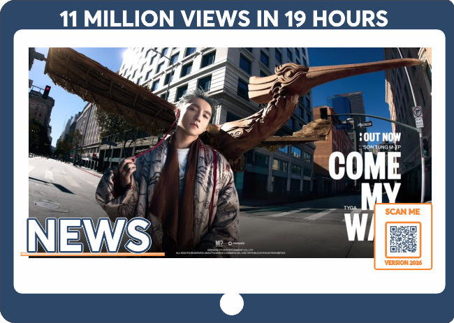 SON TUNG M-TP x TYGA “COME MY WAY” Reaches 11 Million Views in Just 19 Hours