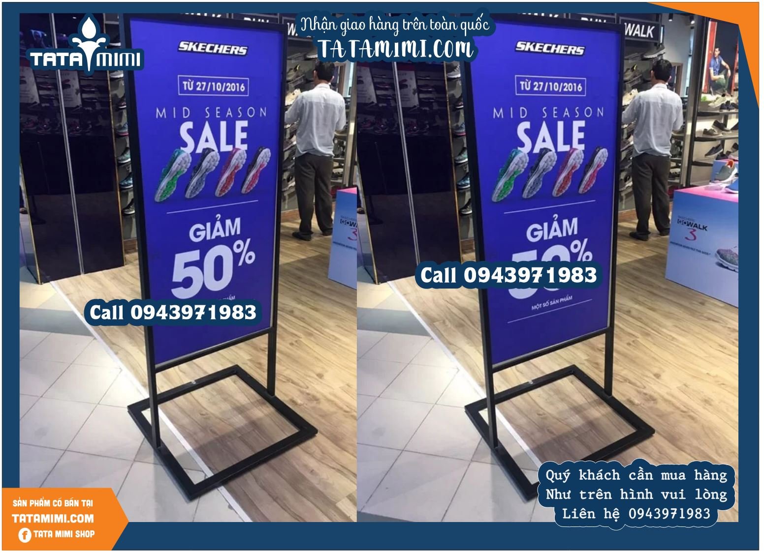 Các loại standee có sẵn hàng 