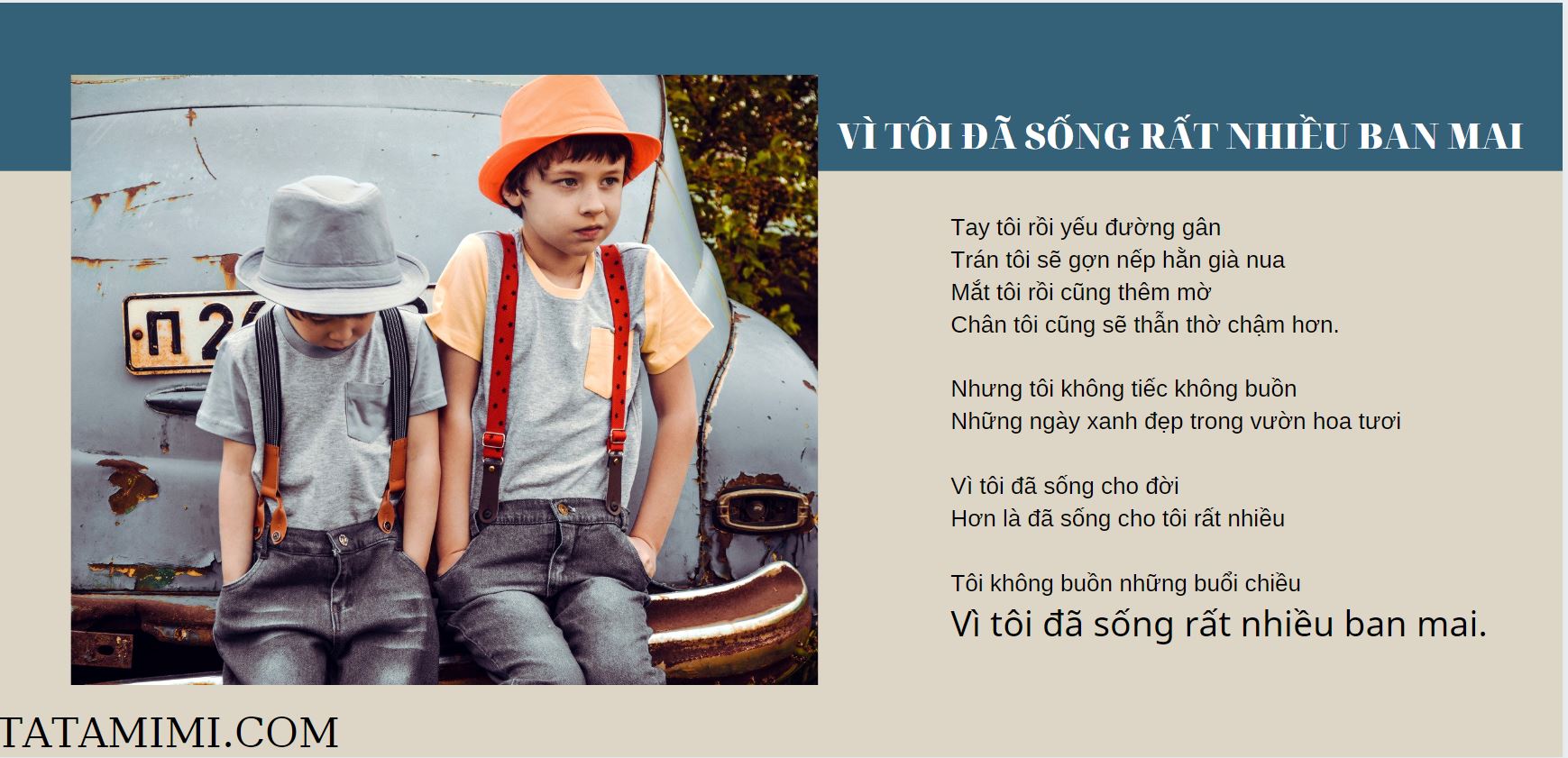 Tay tôi rồi có đường gân