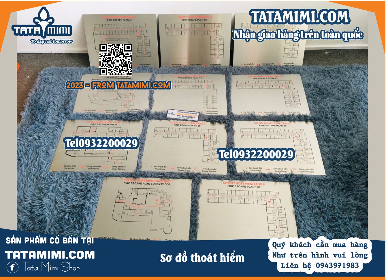 Biển Sơ Đồ Thoát Hiểm Treo Lối Thoát Hiểm