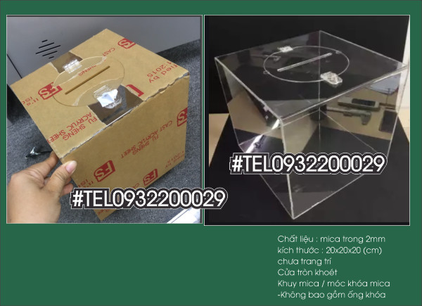 Thùng tip box in  logo theo yêu cầu