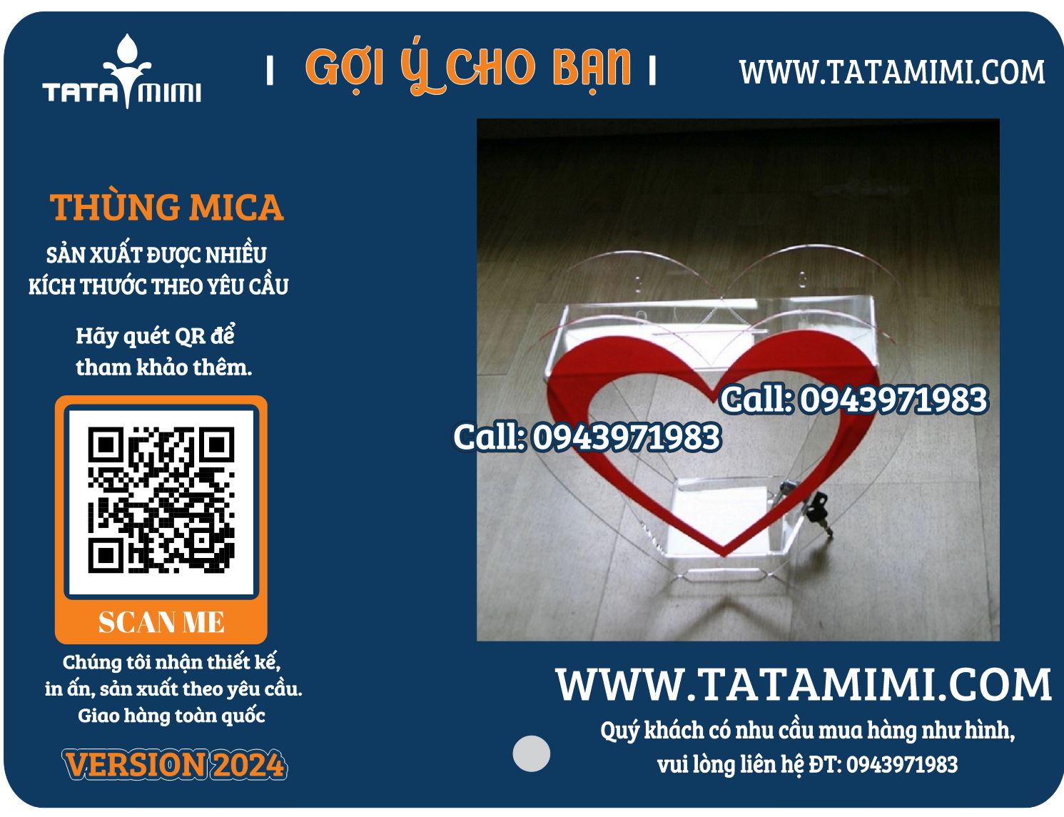 Thùng thư góp ý hình trái tim – Lựa chọn hoàn hảo cho mọi không gian