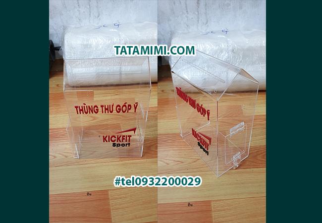 Thùng góp ý làm theo mẫu