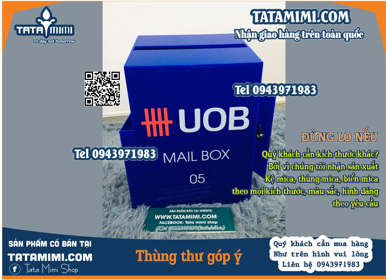 Thùng thư góp ý dùng trong nhà xưởng