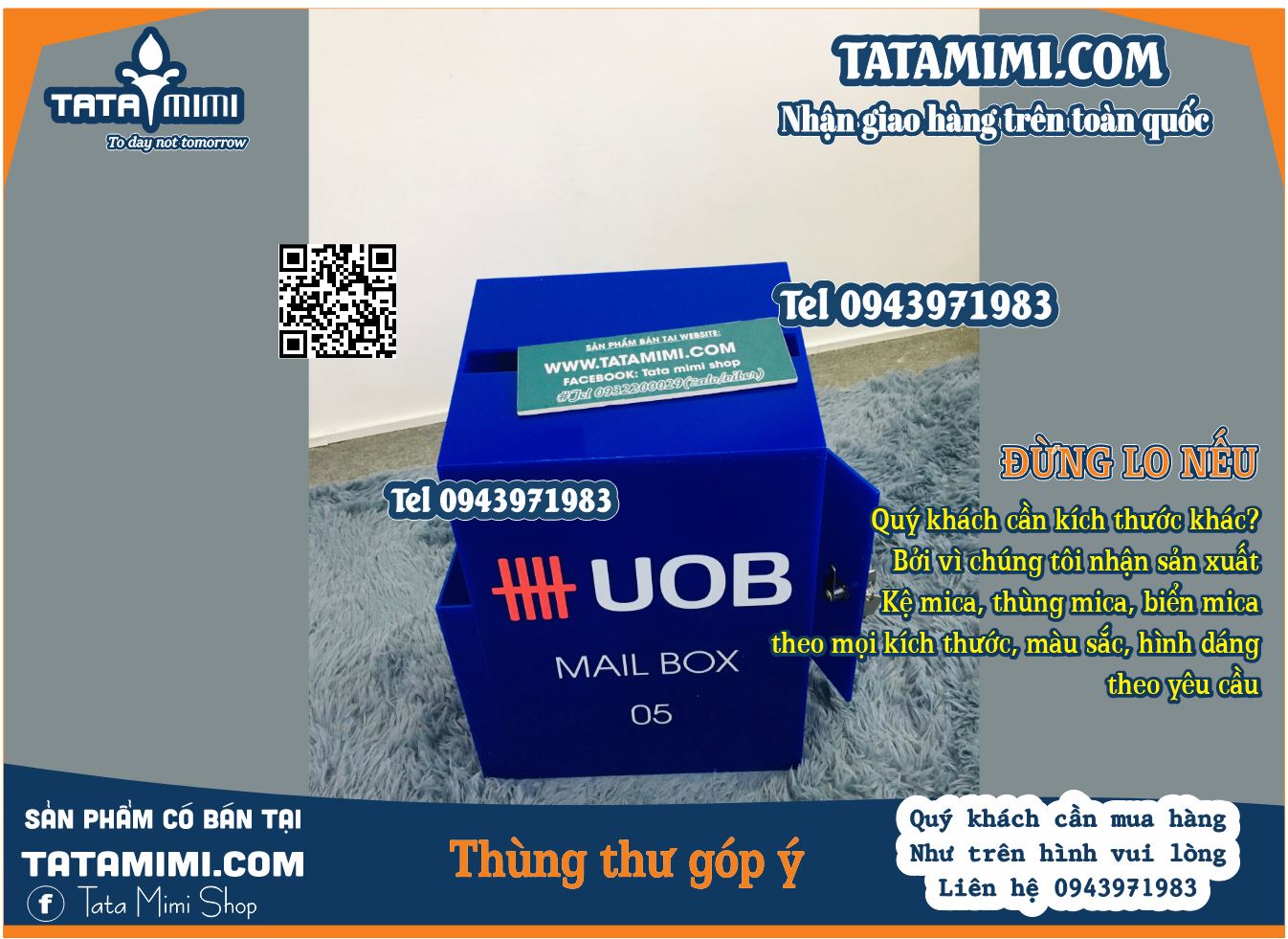 Thùng thư góp ý dùng trong nhà xưởng
