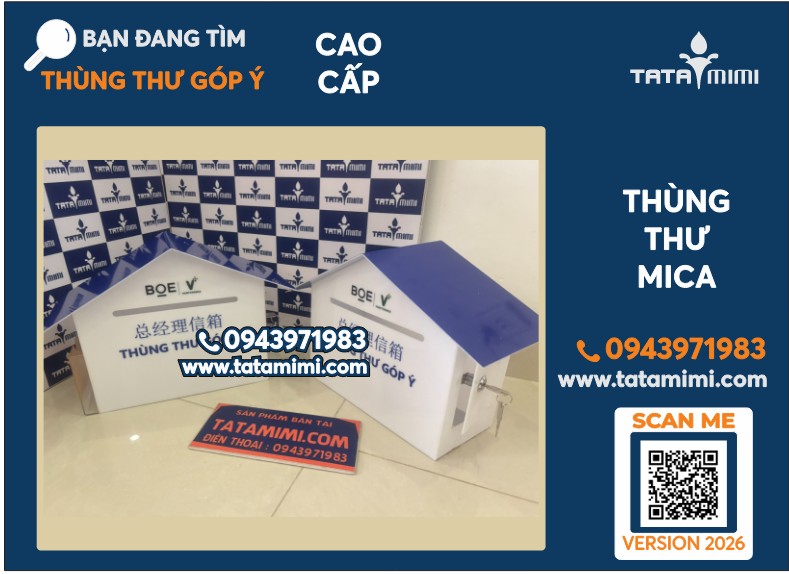 Mẫu thùng thư đẹp, công ty thiết kế thi công và có đầy đủ giấy tờ, hóa đơn?