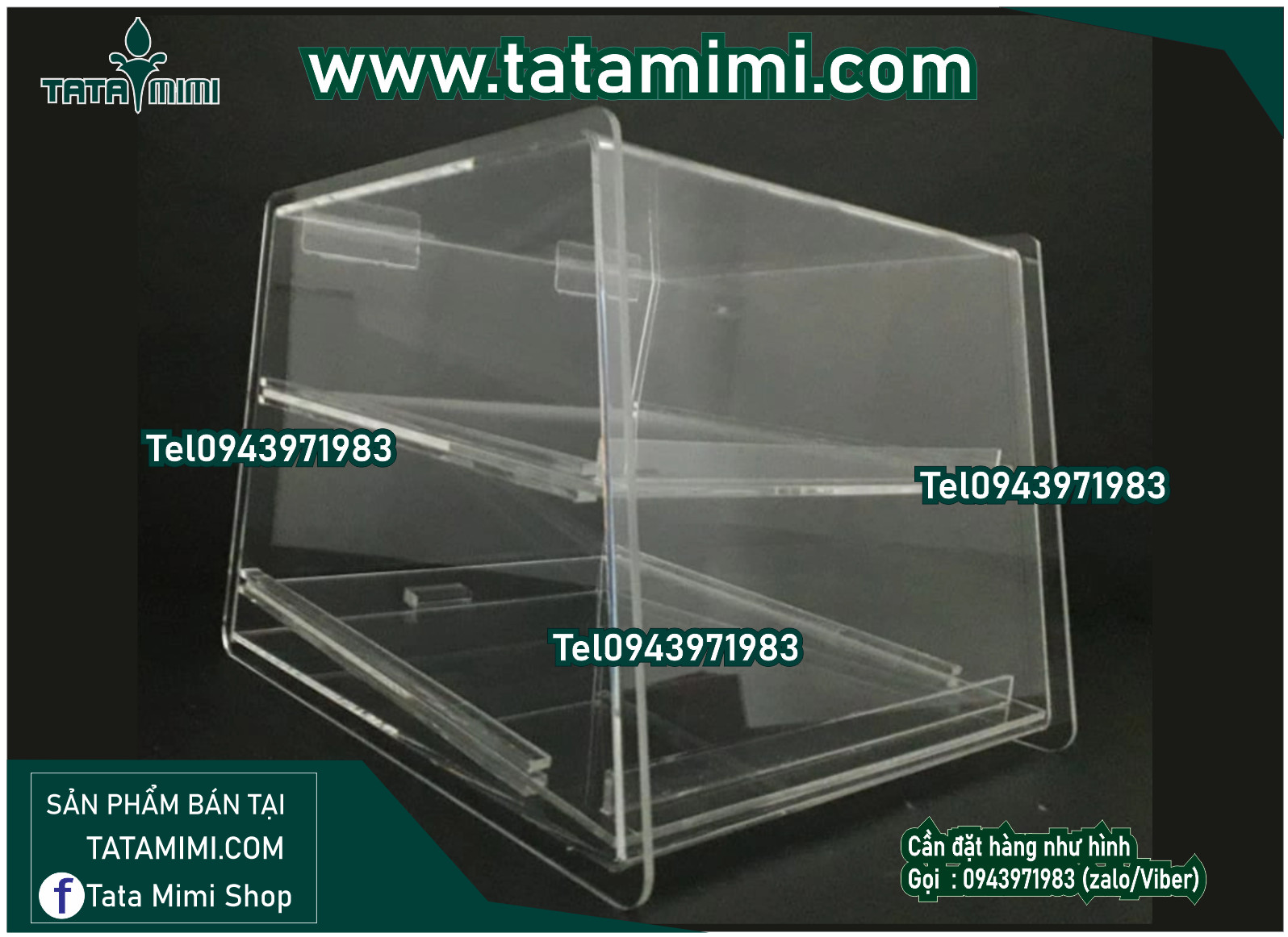 Hộp Đựng Giày- Đựng Bánh Làm Từ Mica