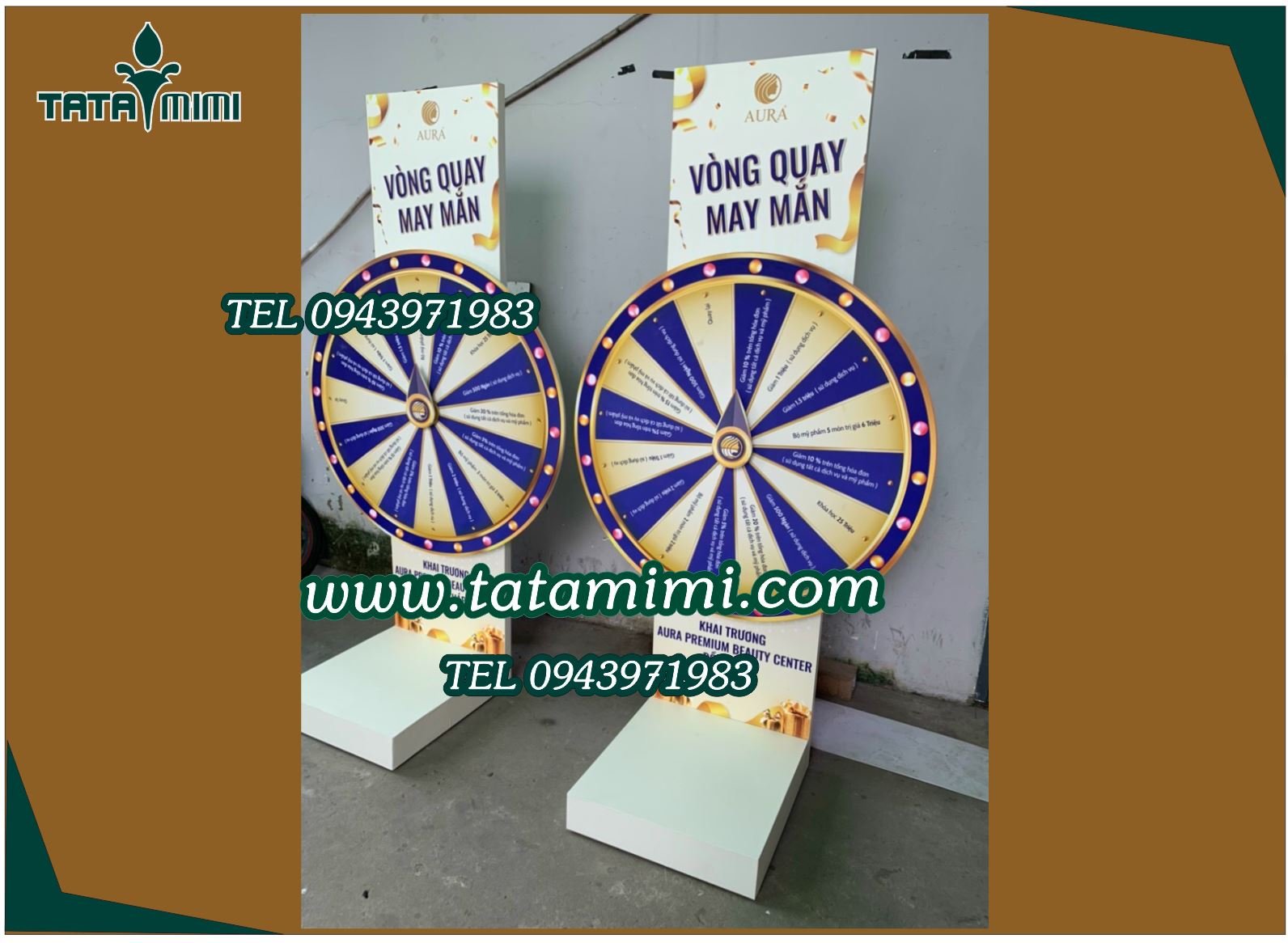 Vòng quay để đất có kích thước từ 1,2m trở lên