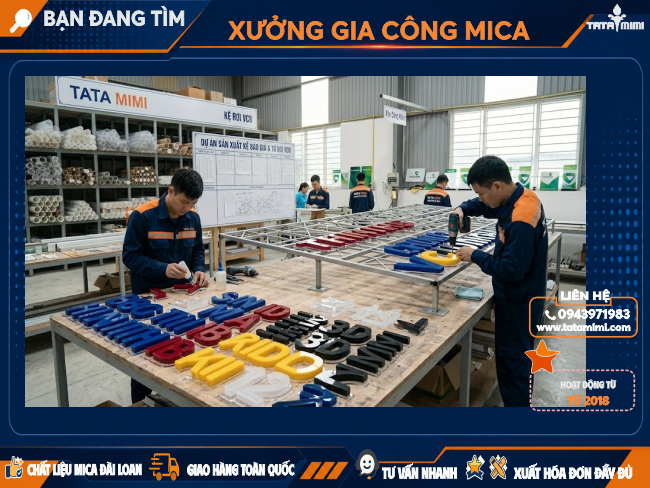 Xưởng Gia Công Chữ Nổi Quảng Cáo Uy Tín, Giá Tận Gốc