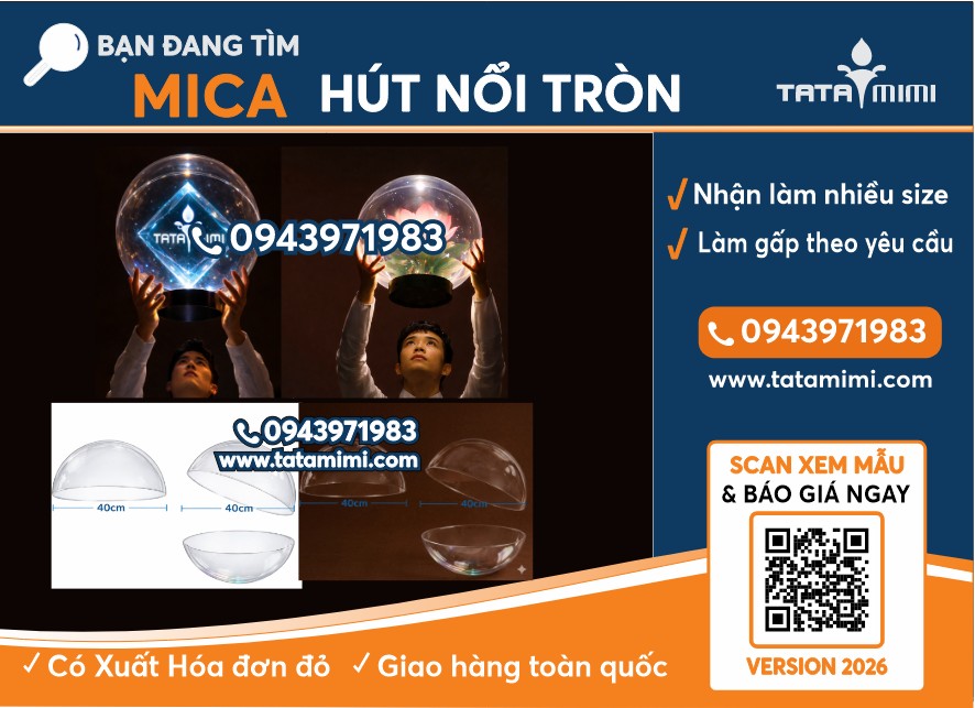 Quả cầu mica trưng bày – Quả cầu acrylic trưng bày cho sự kiện và triển lãm