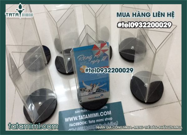 Ngoài Kệ mica xoay 3 mặt