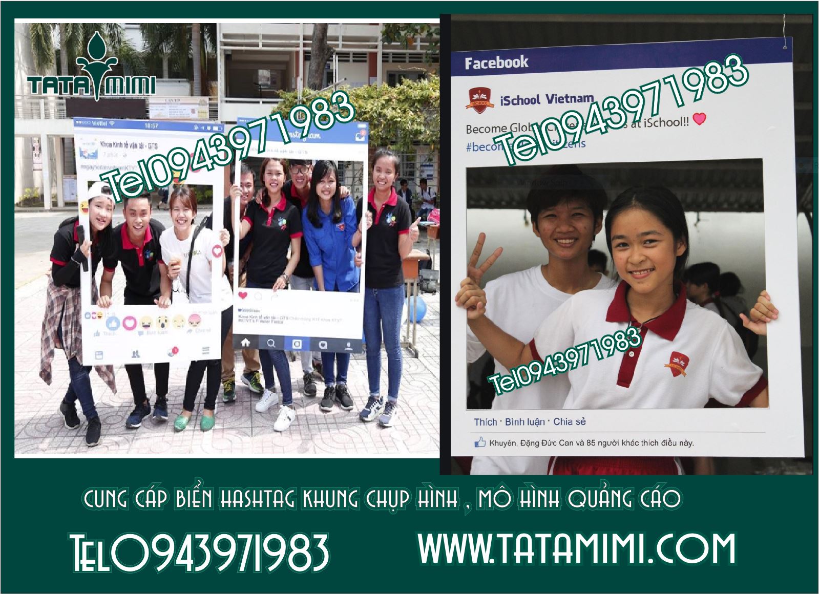 Biển hashtag tay