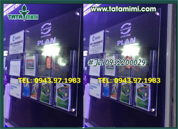 Kệ treo tường A4 6 ô treo tường