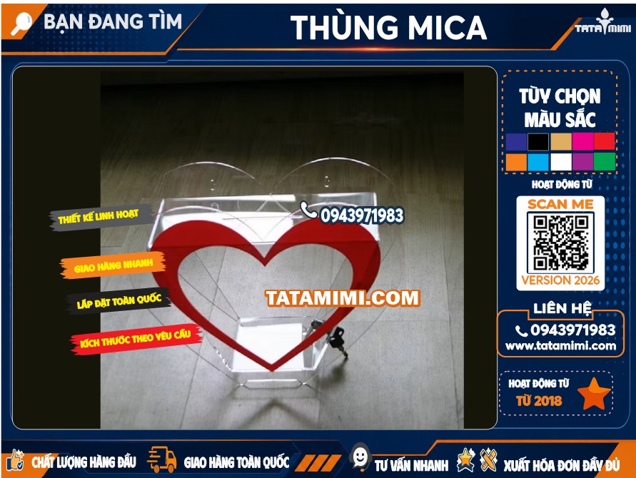 Thùng Trái Tim Kích Thước Bao Nhiêu? Giá Thùng Trái Tim Mới Nhất Hiện Nay