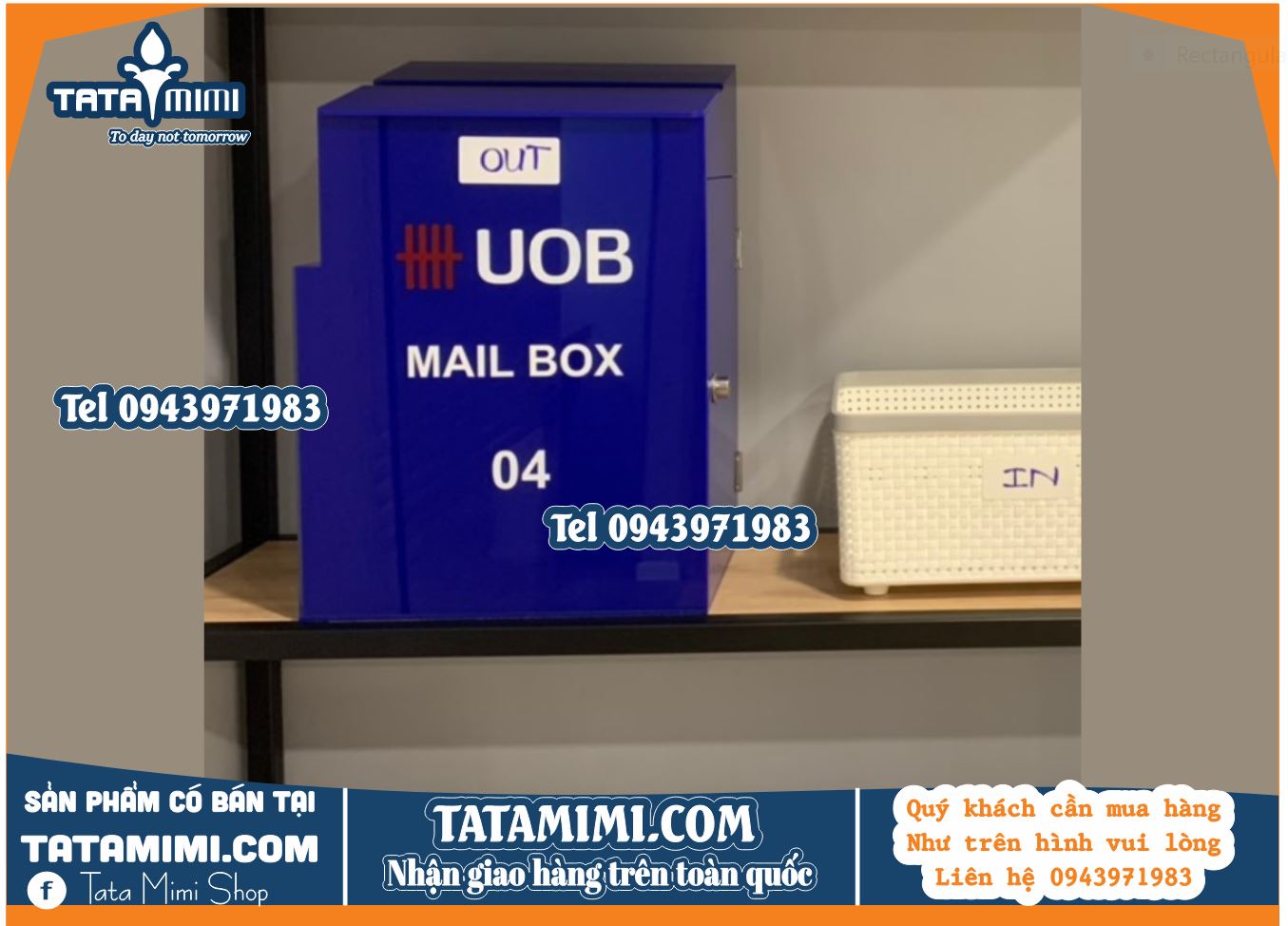 Thông số thùng thư Ngân hàng UOB