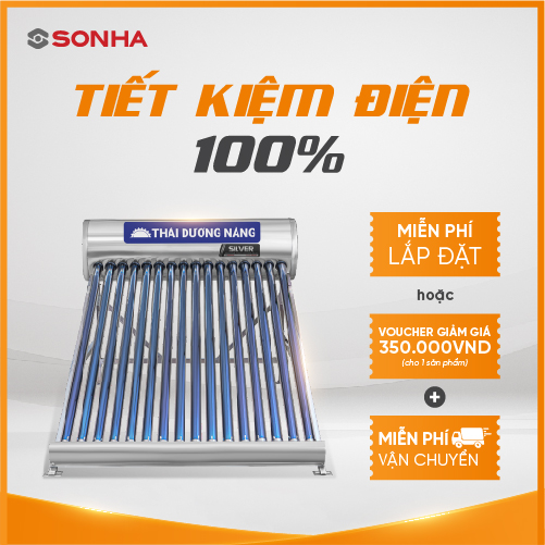 Thái dương năng Sơn Hà SILVER 58 - 160 ống chân không