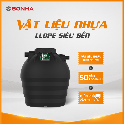 Bồn tự hoại Septic Sơn Hà đứng 1600 lít