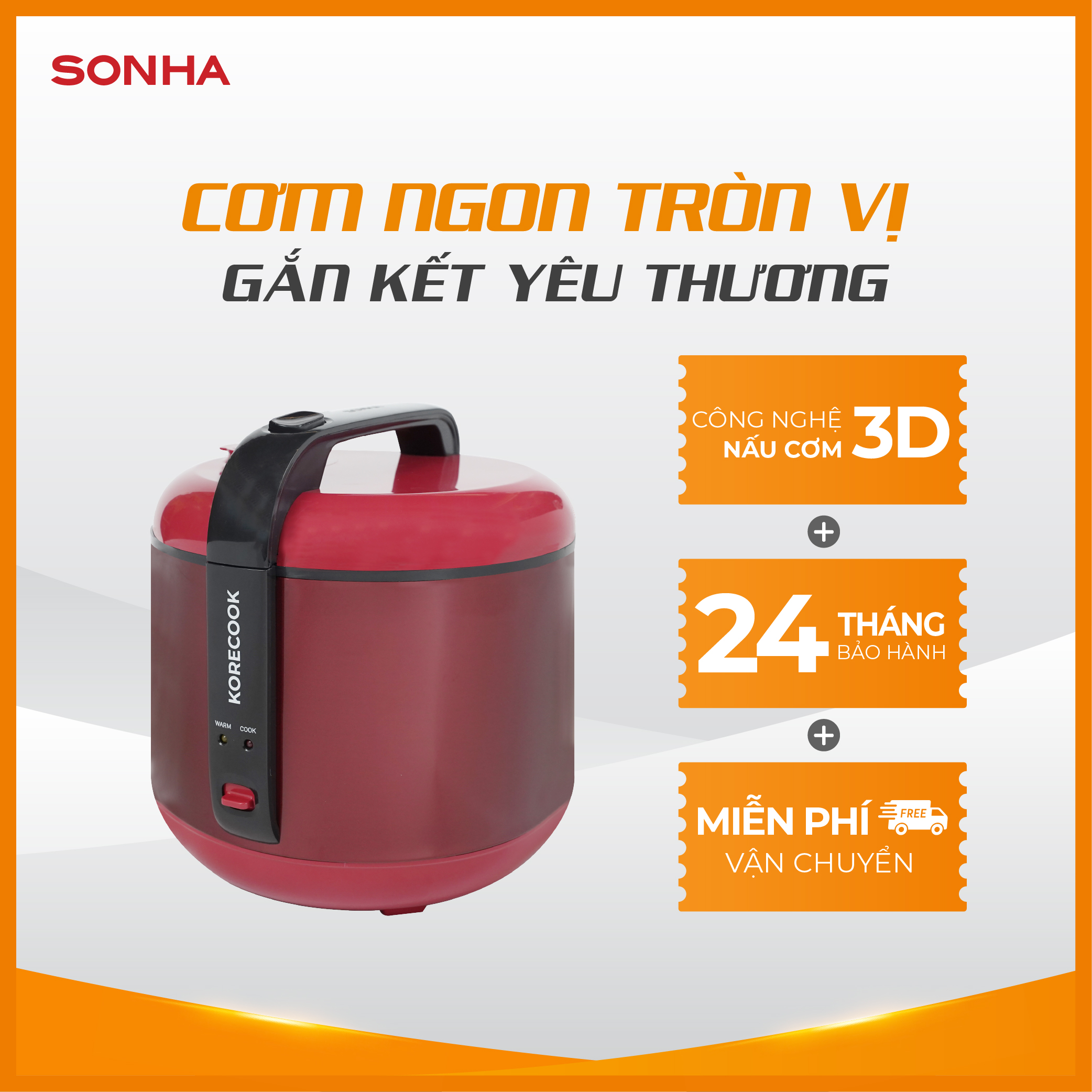 NỒI CƠM ĐIỆN KORECOOK KC-515IRB