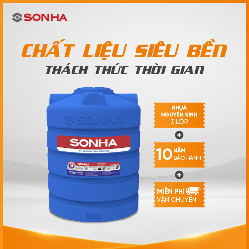 Bồn nhựa Sơn Hà mẫu đứng - 1.000L