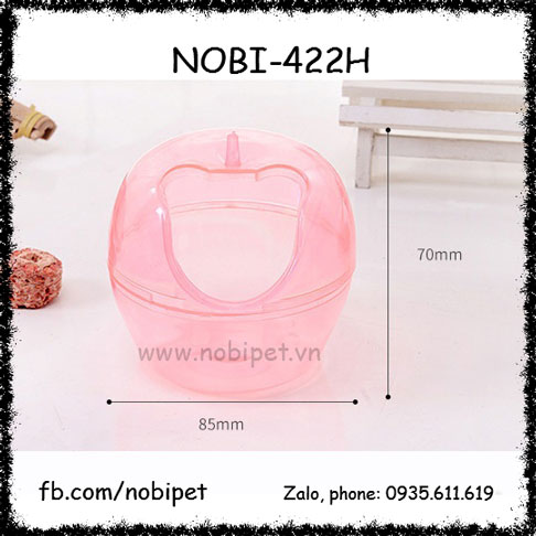 Nhà Tắm Apple Nhựa Trong Suốt Cho Chuột Hamster Nobi-422H